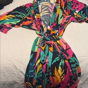 Soma Multicolor Tropical Print Blouse